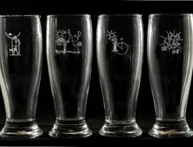 Vasos de cerveza x 4