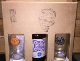 Pack 2 vasos de cerveza mas 1 botella de cerveza artesanal